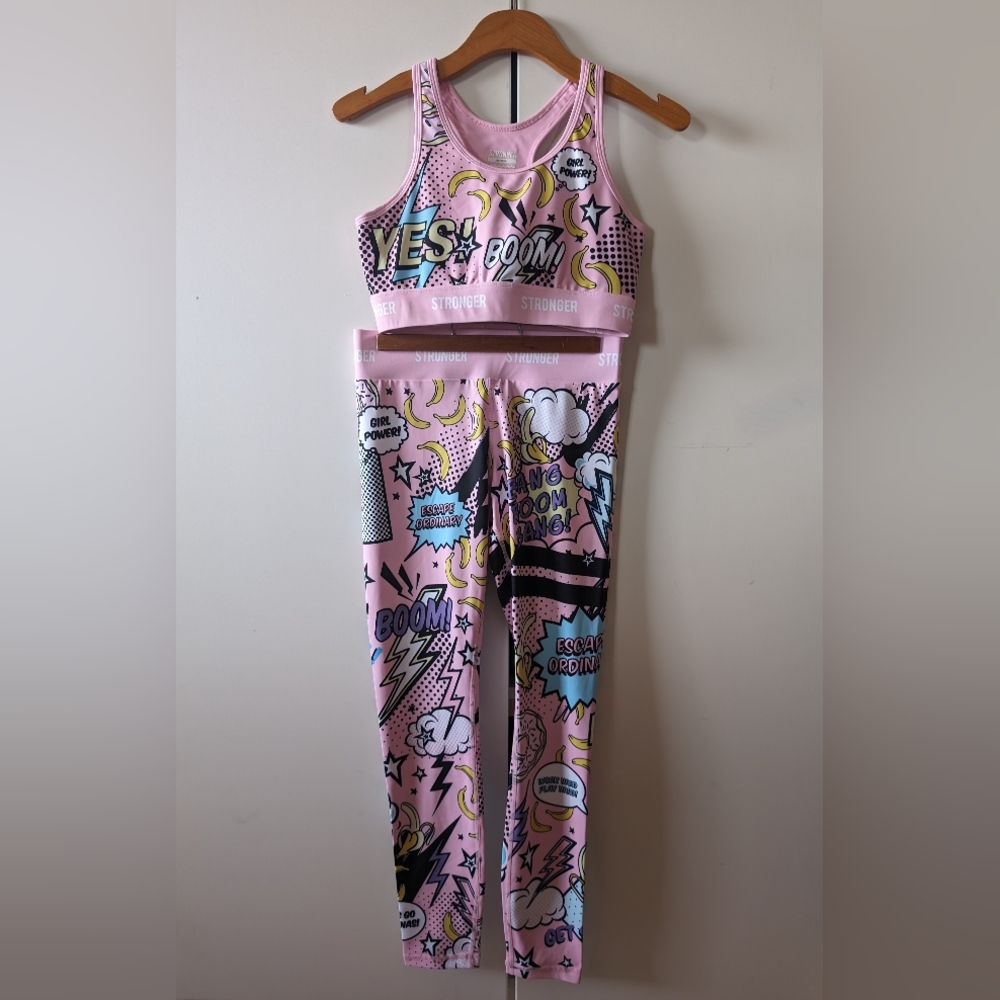 Stronger Punch Leggings and Matching Sports Bra Set